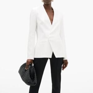 Haider Ackermann Single Breasted White Blazer